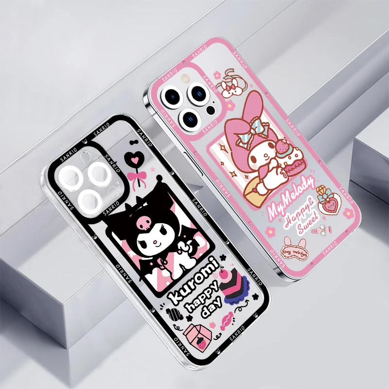 Cute Cartoon Sanrio Kuromi My Melody Phone Case for iPhone 11 12 13 Mini Pro Max 14 Pro Max Case transparent shell
Cute Cartoon Sanrio Kuromi My Melody Phone Case for iPhone 11 12 13 Mini Pro Max 14 Pro Max Case transparent shell