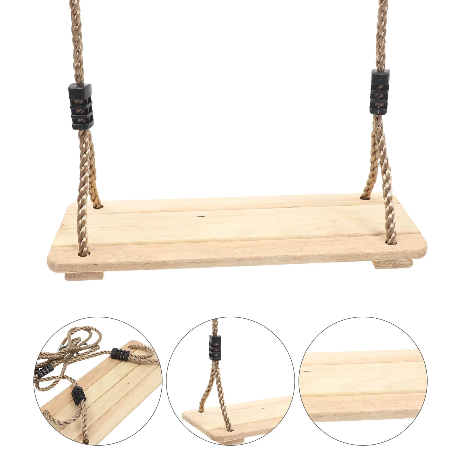 

Wooden Hanging Swing Toy Outdoor Swing Plaything Park Garden Entertainment Toy Swings
