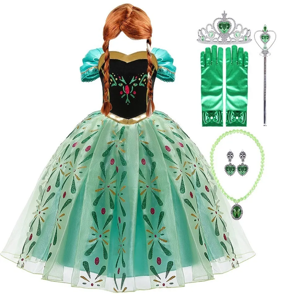 Children Halloween Costumes Baby Girl Anna Dress Frozen Kids Anna Snow Queen Cosplay Costume Girl Princess Dress 3-10 Years
Children Halloween Costumes Baby Girl Anna Dress Frozen Kids Anna Snow Queen Cosplay Costume Girl Princess Dress 3-10 Years