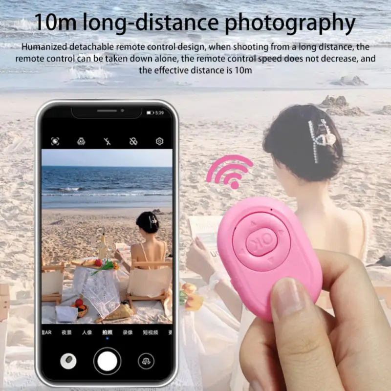 Mobile Shutter Portable Wireless Controller Bluetooth Self Timer Remote Control Universal Wireless Bluetooth Button Self Timer
Mobile Shutter Portable Wireless Controller Bluetooth Self Timer Remote Control Universal Wireless Bluetooth Button Self Timer