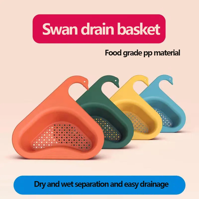 Swan Drain Basket Dry-wet Separation Sink Special Garbage Filter Basket For Kitchen Hanging Type Drain Rack
Swan Drain Basket Dry-wet Separation Sink Special Garbage Filter Basket For Kitchen Hanging Type Drain Rack