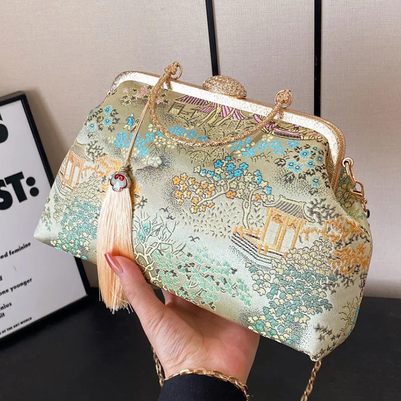 Vintage Women Fringe Canvas Shell Lock Bags Fringe Fashion Wedding Chain Shoulder Bags Crossbody Bags Green Handbags And Purses
Vintage Women Fringe Canvas Shell Lock Bags Fringe Fashion Wedding Chain Shoulder Bags Crossbody Bags Green Handbags And Purses