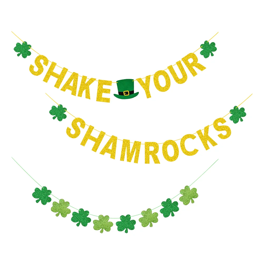 1Set of Party Banner St. Patrick's Day Banner Bunting Pendant Hanging Banner Decor for Festival Party Home
1Set of Party Banner St. Patrick's Day Banner Bunting Pendant Hanging Banner Decor for Festival Party Home