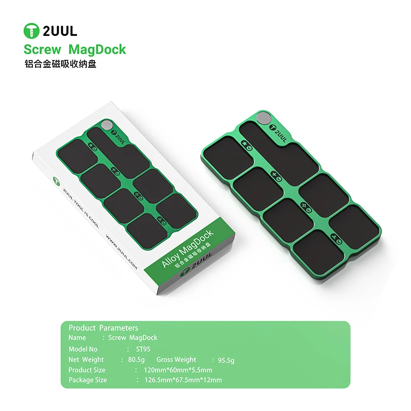 2UUL ST95 Винт MagDock Алюминиевый сплав Магнитный лоток для хранения Винты Организация хранения Магнитная подставка для телефона Инструменты для ремонта ноутбука
2UUL ST95 Винт MagDock Алюминиевый сплав Магнитный лоток для хранения Винты Организация хранения Магнитная подставка для телефона Инструменты для ремонта ноутбука