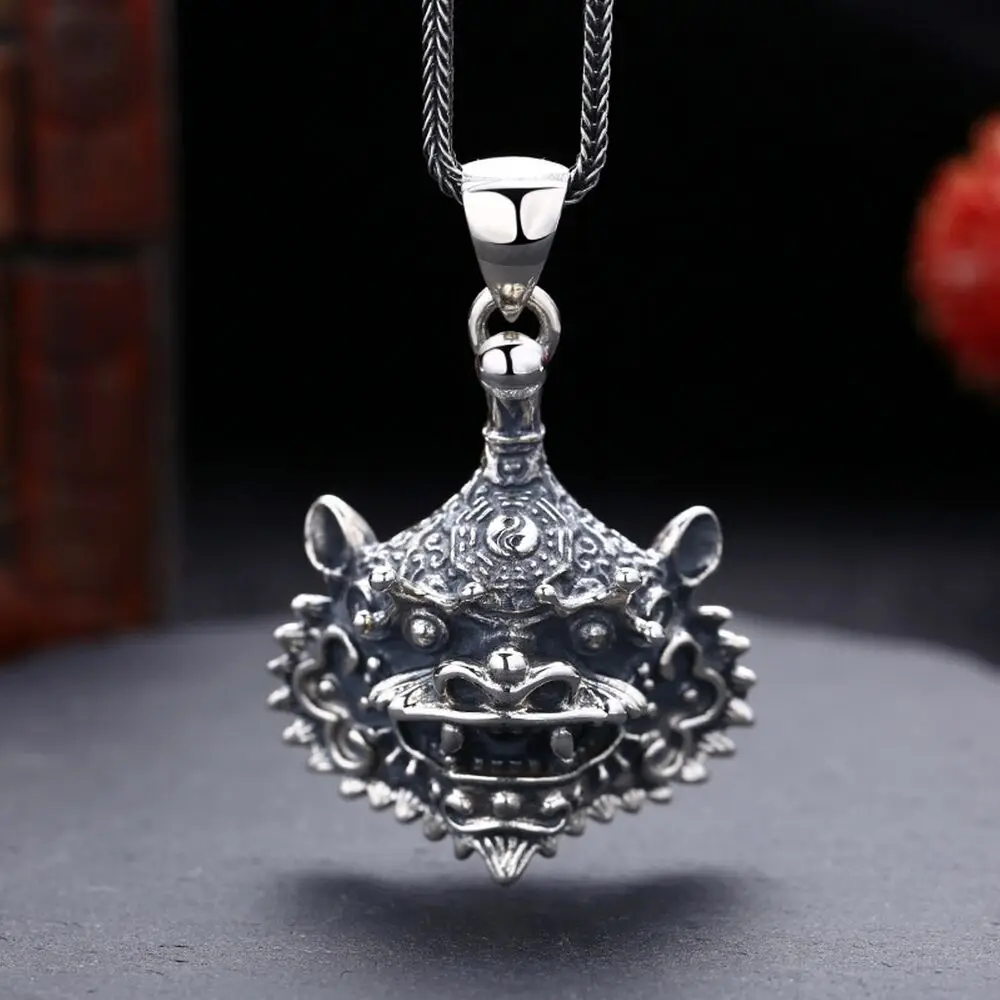 Real S925 Sterling Silver Men Women Lucky Gift Kylin Tiger Lion Pendant 14.3g
Real S925 Sterling Silver Men Women Lucky Gift Kylin Tiger Lion Pendant 14.3g