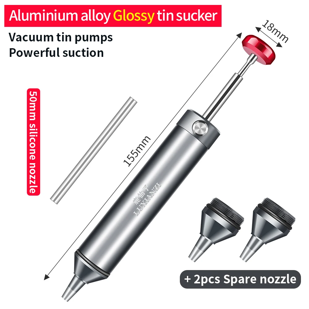LUXIANZI алюминиевый отсос для припоя
LUXIANZI алюминиевый отсос для припоя
