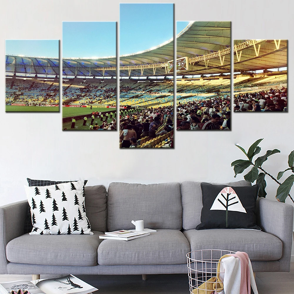 5 Pieces HD Modular Painting Football Sports Brazil Maracana Stadium Canvas Pictures Living Room Posters Modern Art Wall Decor
5 Pieces HD Modular Painting Football Sports Brazil Maracana Stadium Canvas Pictures Living Room Posters Modern Art Wall Decor