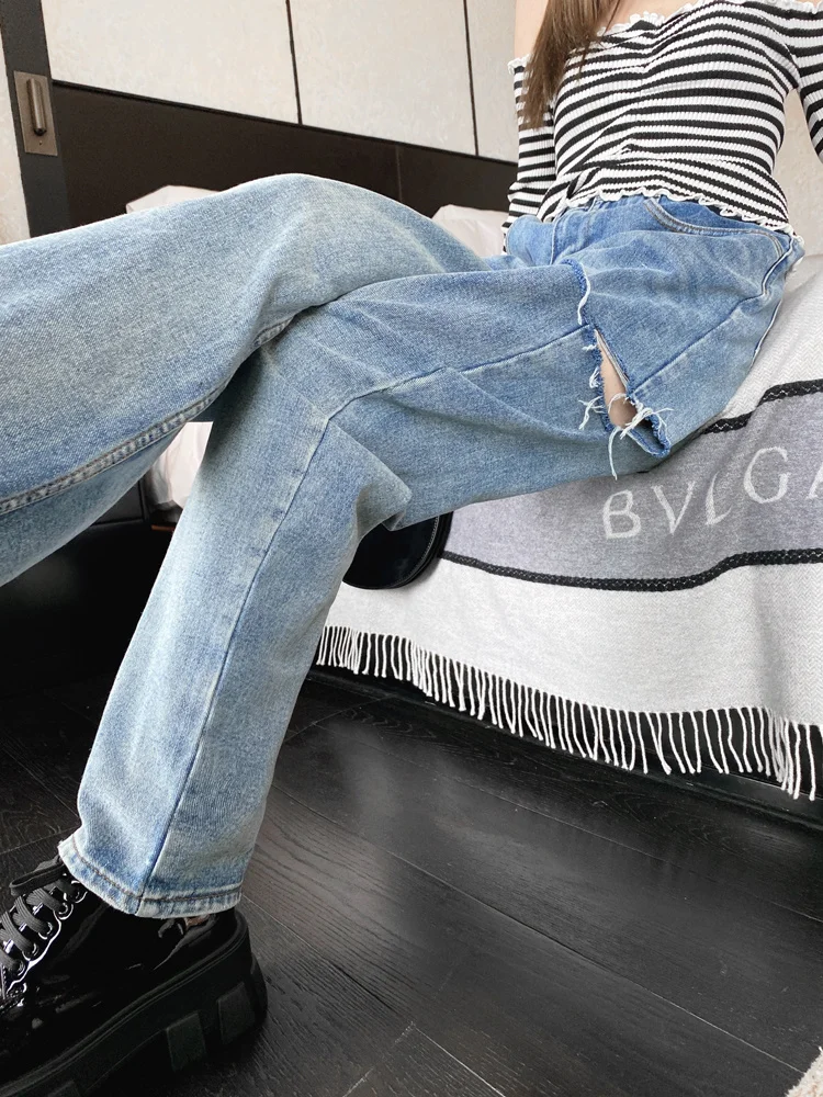 Women's jeans tall, ripped, straight, casual, urban fashion, spring 2021, blue baggy, versatile, jeans
Women's jeans tall, ripped, straight, casual, urban fashion, spring 2021, blue baggy, versatile, jeans