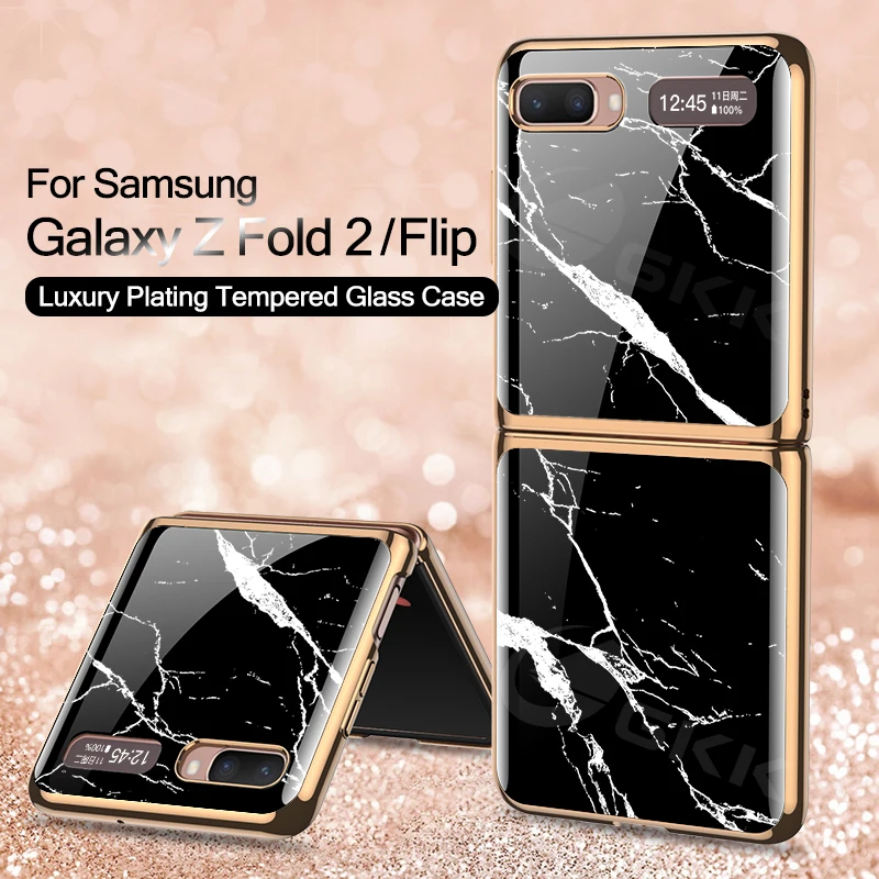 GKK Tempered Glass Case For Samsung Galaxy Z Flip Fold 2 Case Luxury Plating Hard Protective Cover For Samsung Z Flip Fold 2 5G
GKK Tempered Glass Case For Samsung Galaxy Z Flip Fold 2 Case Luxury Plating Hard Protective Cover For Samsung Z Flip Fold 2 5G