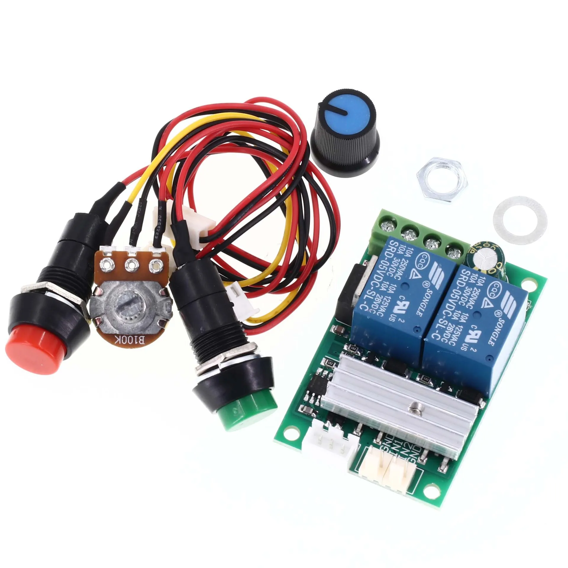 DC Motor Speed Controller DC 6V 12V 24V PWM Controller Forward and Reverse Switch Motor Controller Adjustable Speed Control 
DC Motor Speed Controller DC 6V 12V 24V PWM Controller Forward and Reverse Switch Motor Controller Adjustable Speed Control