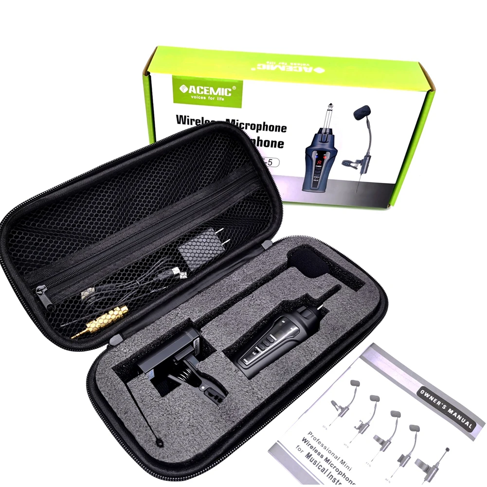 UHF 16 Channels Microphone Wireless System For Sax Trumpets Brass Instruments ACEMIC Wind Instrument Wireless Microphone
UHF 16 Channels Microphone Wireless System For Sax Trumpets Brass Instruments ACEMIC Wind Instrument Wireless Microphone
