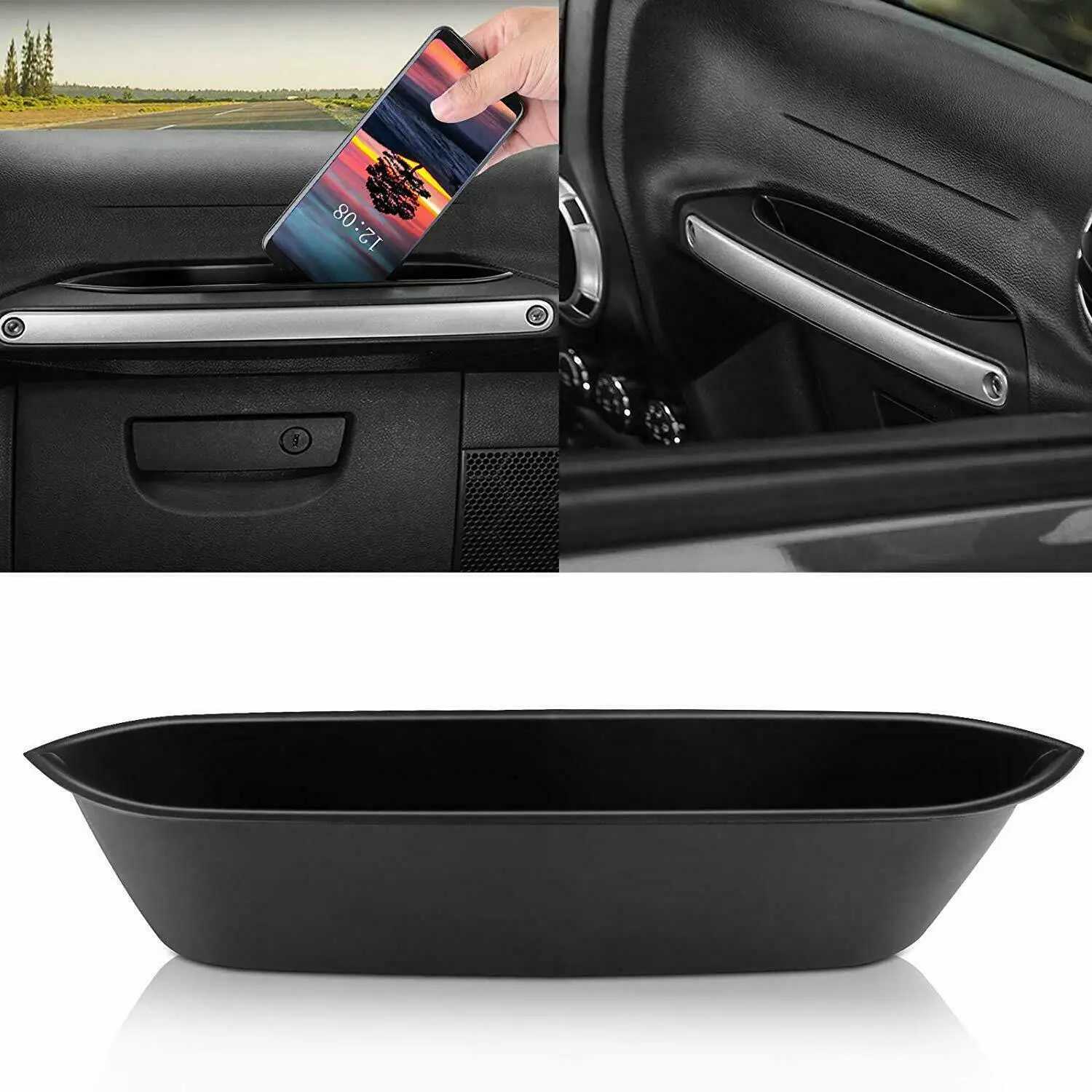 1x Car Organizer Handle Grab Storage Tray Box Included Non-slip Mat For Jeep Wrangler JK Passenger 2011~2017
1x Car Organizer Handle Grab Storage Tray Box Included Non-slip Mat For Jeep Wrangler JK Passenger 2011~2017