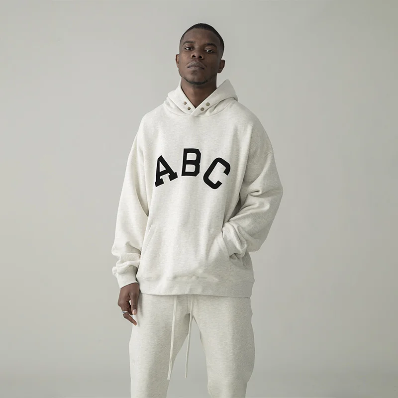 

KANYE WEST NEW Hoodie Men And Women Essentials Season 7 Main Line ABC Print Round Neck Best Quality 1:1 High Street Sweatshirt