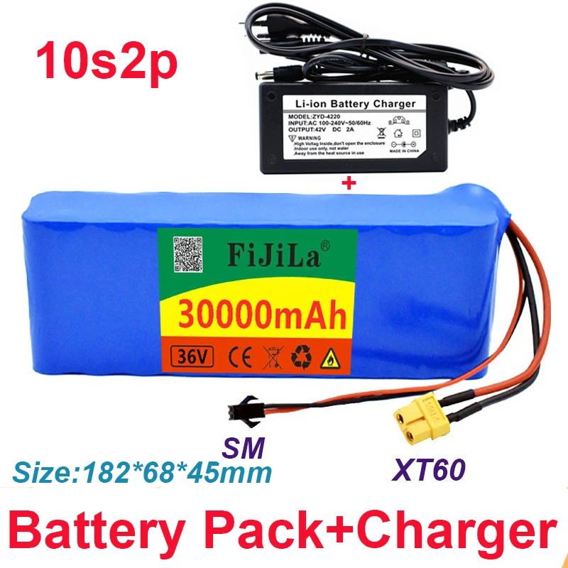 100% novo 36v 30ah10s2p 18650 bateria recarregável 30000mah, bicicletas modificadas, veículo elétrico 42v proteção pcb
100% novo 36v 30ah10s2p 18650 bateria recarregável 30000mah, bicicletas modificadas, veículo elétrico 42v proteção pcb