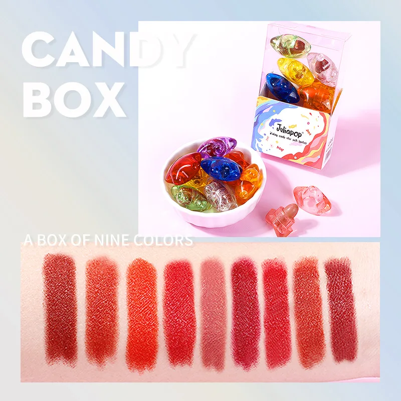 9 Colors Mini Lipstick Set 9Pcs Cute Long Lasting Matte Lipstick Set Velvety Long Lasting Non-Stick Cup Candy Star Pill Lipstick
9 Colors Mini Lipstick Set 9Pcs Cute Long Lasting Matte Lipstick Set Velvety Long Lasting Non-Stick Cup Candy Star Pill Lipstick