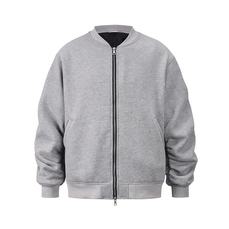 Retro Black Grey Sleeve Ruched Stand Zipper Pockets Autumn Jackets for Men Solid Color High Street Oversized Loose Clothes
Retro Black Grey Sleeve Ruched Stand Zipper Pockets Autumn Jackets for Men Solid Color High Street Oversized Loose Clothes