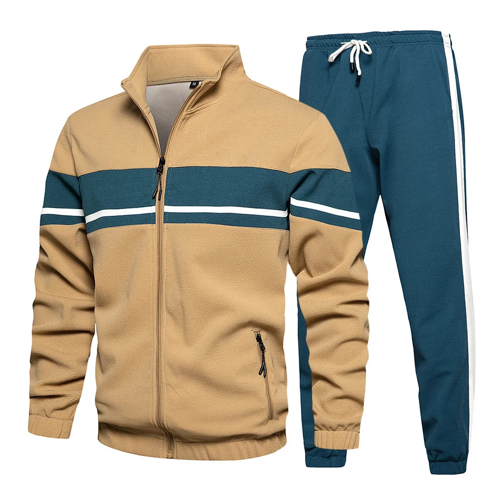 2022 Fashion Men's Sets Autumn Color Matching Tracksuits Men Sweater Jacket Sweatpants Two Piece Clothing Casual Sweat Suit
2022 Fashion Men's Sets Autumn Color Matching Tracksuits Men Sweater Jacket Sweatpants Two Piece Clothing Casual Sweat Suit