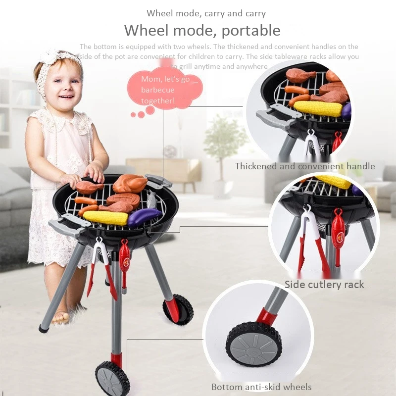 Kids Toys Sets BBQ Barbecue Grill Toy Accessories Children's Play Role Chef Simulation BBQ Suits Kitchen Performing Gift
Kids Toys Sets BBQ Barbecue Grill Toy Accessories Children's Play Role Chef Simulation BBQ Suits Kitchen Performing Gift