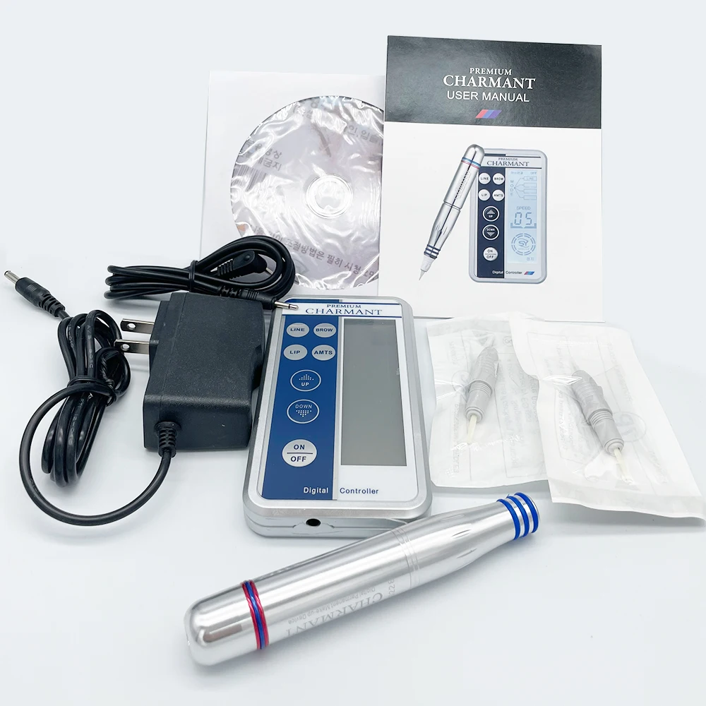 Charmant Tattoo Machine Kit Professional Digital Rotary Tattoo Pen Use Cartridge Needle for Permanent Makeup Eyebrow Tattoo
Charmant Tattoo Machine Kit Professional Digital Rotary Tattoo Pen Use Cartridge Needle for Permanent Makeup Eyebrow Tattoo