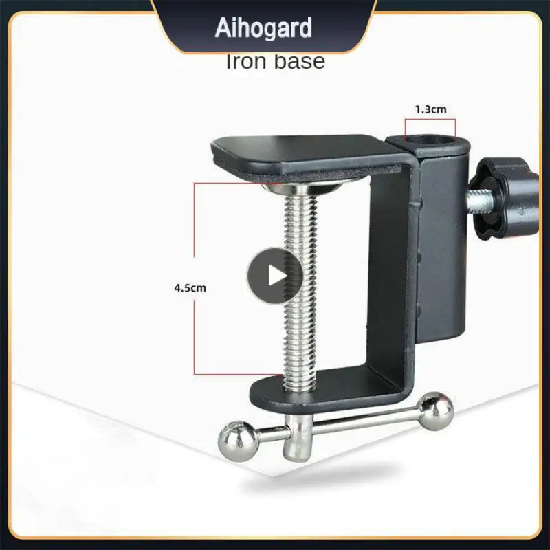 Easy To Adjust Lamp Clip Stand Base Available Anyway Metal Handle Aluminum Alloy Accessory Clip I-shaped Clip Durable Black
Easy To Adjust Lamp Clip Stand Base Available Anyway Metal Handle Aluminum Alloy Accessory Clip I-shaped Clip Durable Black