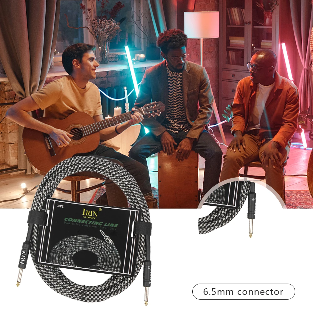6M Audio Wire Cord Shielded Guitar Effect Pedal Cable Pure Copper Electric Musical Instrument Connecting Line for Guitar Bass
6M Audio Wire Cord Shielded Guitar Effect Pedal Cable Pure Copper Electric Musical Instrument Connecting Line for Guitar Bass