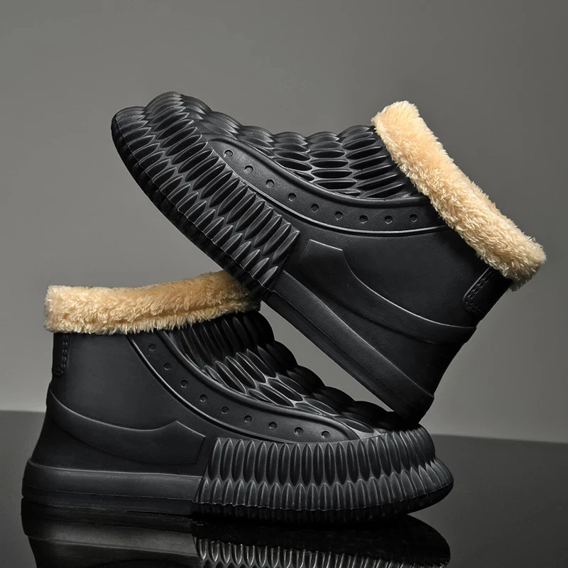 Men Snow Boots Outdoor Leisure Boots Plush Booties Eva Fashion Waterproof Cotton Shoes Thick Sole 2023 Winter Warm Home Slippers
Men Snow Boots Outdoor Leisure Boots Plush Booties Eva Fashion Waterproof Cotton Shoes Thick Sole 2023 Winter Warm Home Slippers
