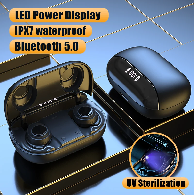 2022 Wireless Bluetooth Music Headphone LED Display TWS Bluetooth Earphone Stereo Sports Waterproof Earbuds Headsets Microphone
2022 Wireless Bluetooth Music Headphone LED Display TWS Bluetooth Earphone Stereo Sports Waterproof Earbuds Headsets Microphone