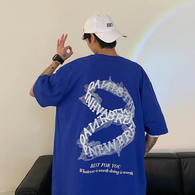 Couple Summer New Fashion Brand Ins Short Sleeve Couple Leisure Fashion Slip Off Shoulder Wide Version Cotton T-shirt Fashion
Couple Summer New Fashion Brand Ins Short Sleeve Couple Leisure Fashion Slip Off Shoulder Wide Version Cotton T-shirt Fashion