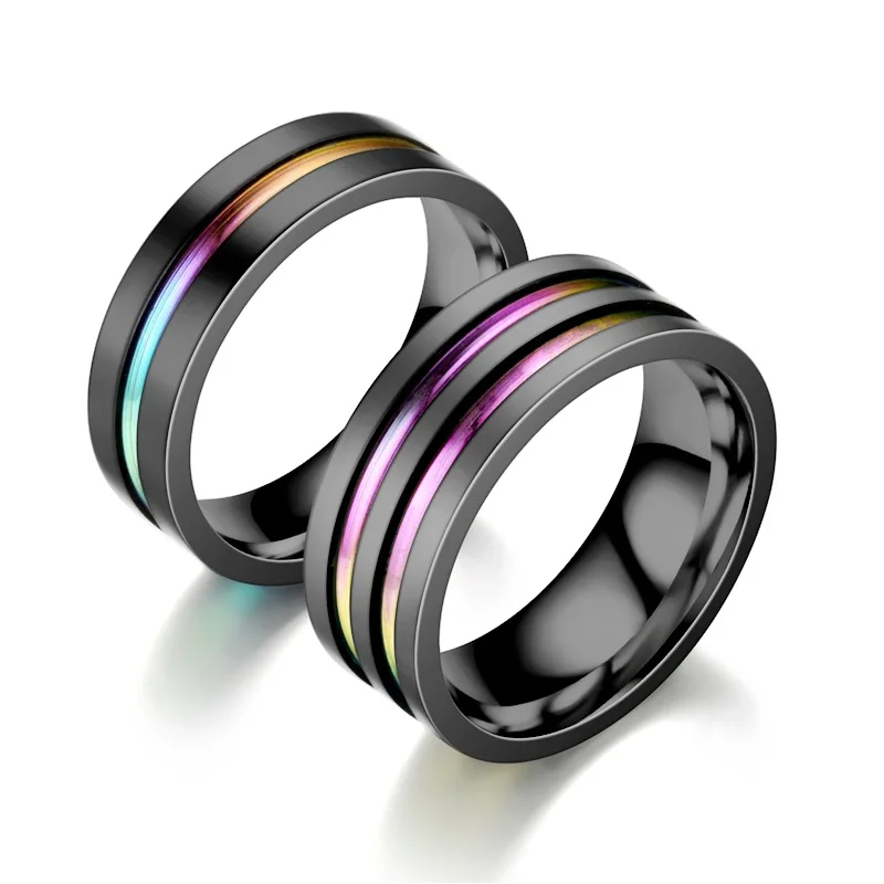 Fashion Black Color Groove Ring 6/8MM Brushed Stainless Steel Couple Rings For Men And Women Anniversary Jewelry Dropshipping
Fashion Black Color Groove Ring 6/8MM Brushed Stainless Steel Couple Rings For Men And Women Anniversary Jewelry Dropshipping