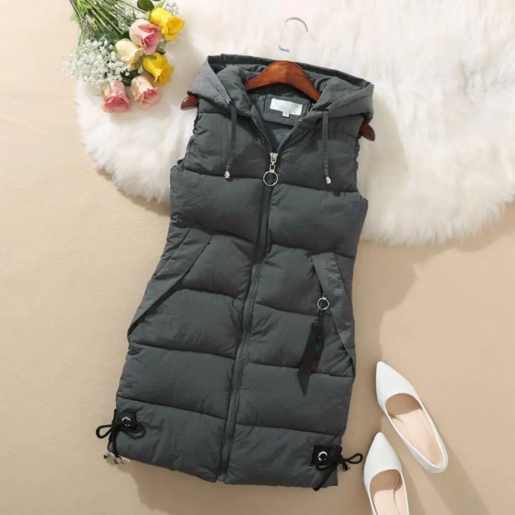 Waistcoat Casual Windproof Zipper Warm Drawstring Waistcoat Jacket for Office Women Vest Down Cotton Vest
Waistcoat Casual Windproof Zipper Warm Drawstring Waistcoat Jacket for Office Women Vest Down Cotton Vest