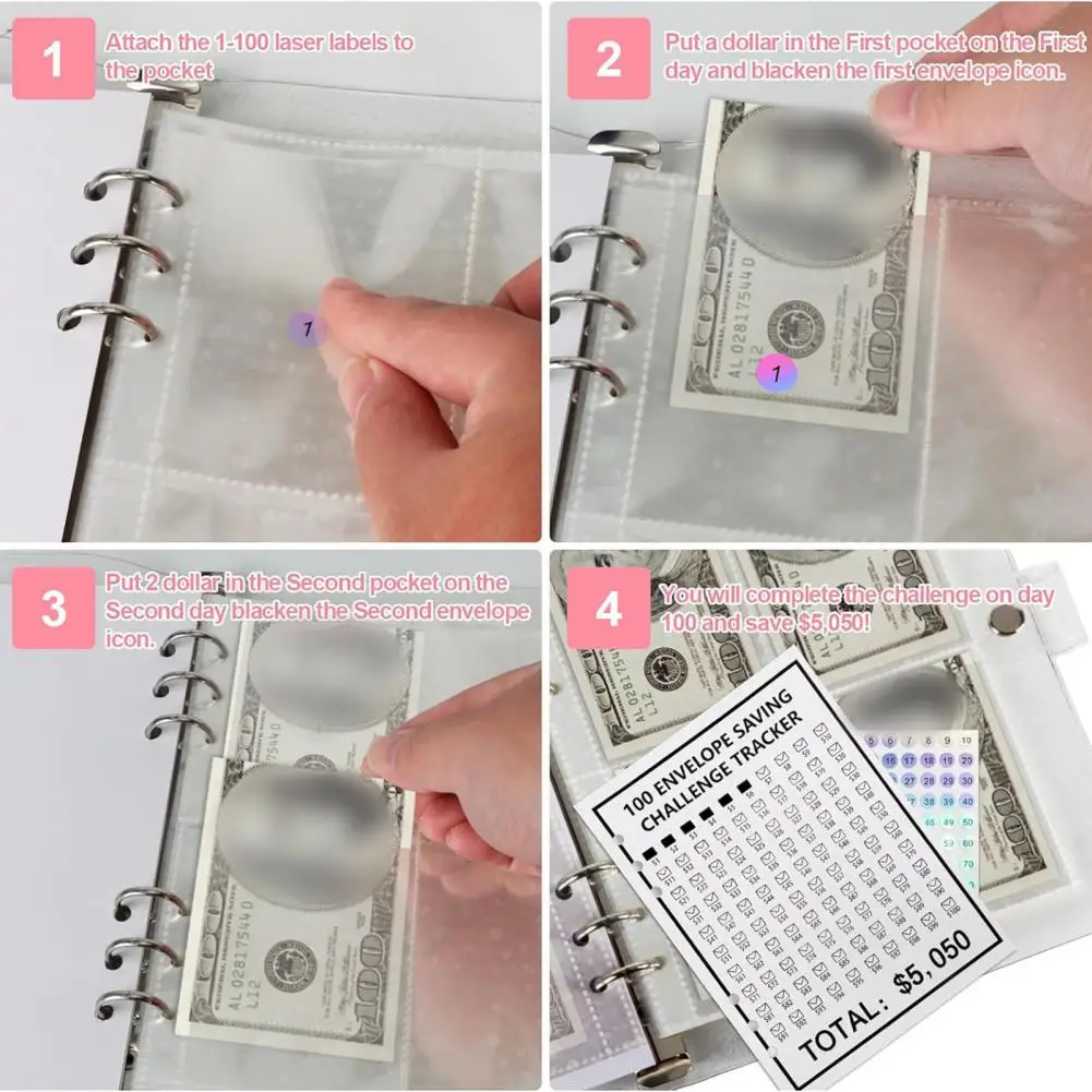 Envelope Tracking Sheet for Savings Challenge Money Saving Binder 100-day Envelope Challenge Kit for Home Planner for Savings
Envelope Tracking Sheet for Savings Challenge Money Saving Binder 100-day Envelope Challenge Kit for Home Planner for Savings