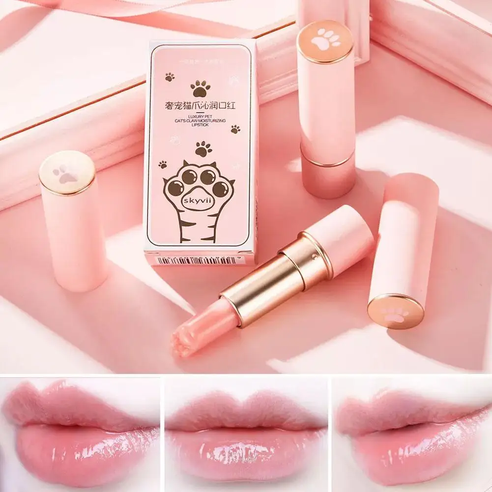 Pink Cat Paw Discoloration Lipstick Lip Balm Lip Color Female Cosmetic Moisturizing Lipstick Lasting Nature Cute Makeup Beauty
Pink Cat Paw Discoloration Lipstick Lip Balm Lip Color Female Cosmetic Moisturizing Lipstick Lasting Nature Cute Makeup Beauty