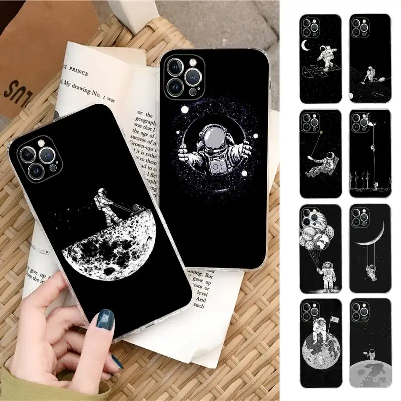 Moon Astronaut Phone Case Silicone Soft for iphone 14 13 12 11 Pro Mini XS MAX 8 7 6 Plus X XS XR Cover
Moon Astronaut Phone Case Silicone Soft for iphone 14 13 12 11 Pro Mini XS MAX 8 7 6 Plus X XS XR Cover