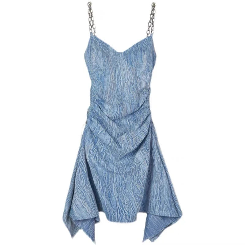 2022 New Summer Women Fashion Sexy Halter Dress Evening Pleated Sleeveless Blue Tie-Dye Plus Party Midi Skirt Design Aesthetic
2022 New Summer Women Fashion Sexy Halter Dress Evening Pleated Sleeveless Blue Tie-Dye Plus Party Midi Skirt Design Aesthetic