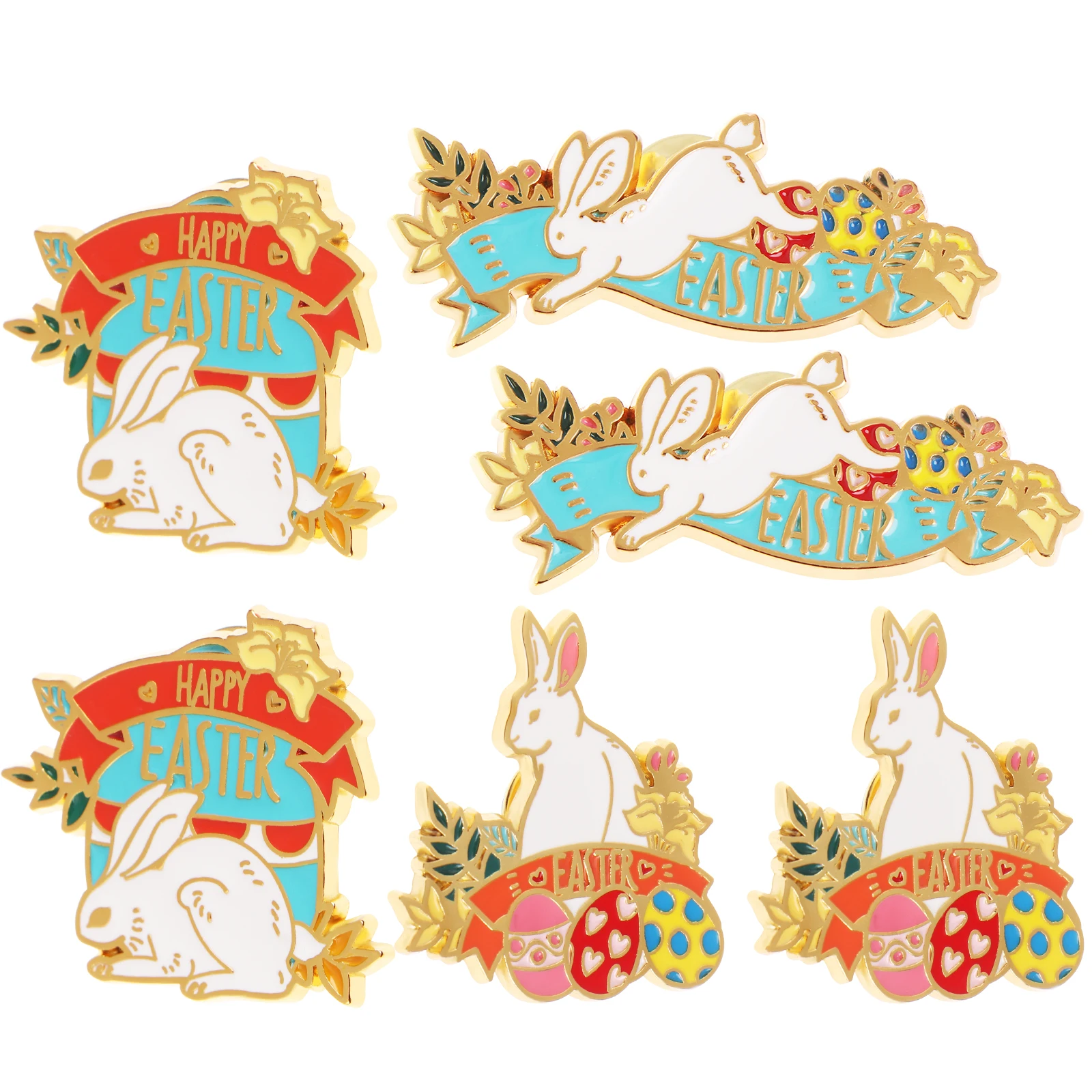 6pcs/set Cute Bunny Enamel Pin Set Brooch Bag Clothes Lapel Pin Badge Easter Party Cartoon Animal Jewelry Brooch Gift
6pcs/set Cute Bunny Enamel Pin Set Brooch Bag Clothes Lapel Pin Badge Easter Party Cartoon Animal Jewelry Brooch Gift