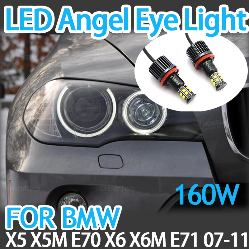White LED Angel Eye Halo Ring Light Bulbs Lamp Fit For BMW X5 X5M E70 X6 X6M E71 2007-2011 Daytime light 160W 6000K White
White LED Angel Eye Halo Ring Light Bulbs Lamp Fit For BMW X5 X5M E70 X6 X6M E71 2007-2011 Daytime light 160W 6000K White