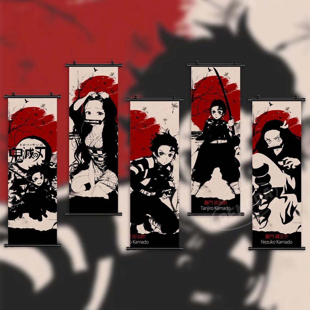 Home Decoration Demon Slayer Wall Art Anime Painting Kamado Tanjirou Hanging Scrolls Kamado Nezuko Canvas Print Picture Posters
Home Decoration Demon Slayer Wall Art Anime Painting Kamado Tanjirou Hanging Scrolls Kamado Nezuko Canvas Print Picture Posters