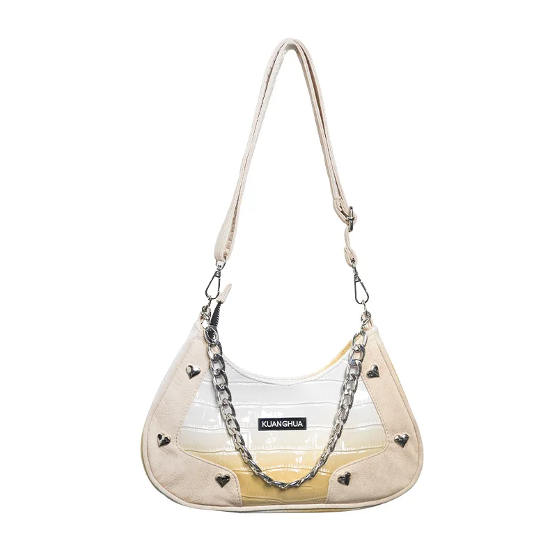 2022 Spring New Women Handbags Crocodile Pattern Cool Girl Fashionable Purses Creative Chain PU Women's Bag Rock and Roll Bags
2022 Spring New Women Handbags Crocodile Pattern Cool Girl Fashionable Purses Creative Chain PU Women's Bag Rock and Roll Bags