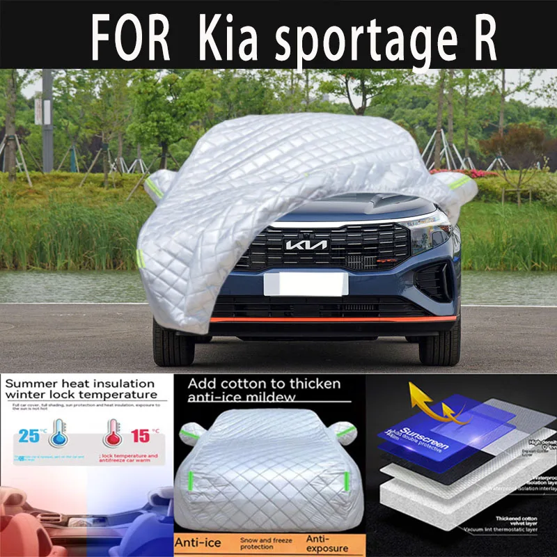 For Kia sportage R auto hail proof protective cover, snow cover, sunshade, waterproof and dustproof external car accessories
For Kia sportage R auto hail proof protective cover, snow cover, sunshade, waterproof and dustproof external car accessories