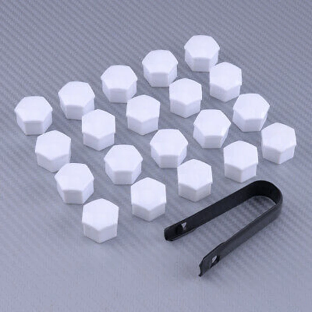 20pcs Car 17mm White Wheel Lug Nut Bolt Cover Cap With Removal Tool Kit Set New Removal And Modification Tool Accessories
20pcs Car 17mm White Wheel Lug Nut Bolt Cover Cap With Removal Tool Kit Set New Removal And Modification Tool Accessories