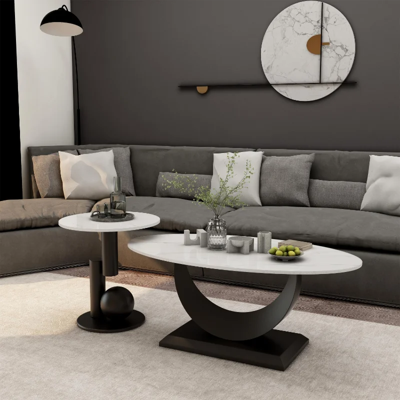 Corner Hall Nordic Coffee Tables Black Legs Large Aesthetic Unique Side Table Breakfast Creative Stolik Kawowy Office Furniture
Corner Hall Nordic Coffee Tables Black Legs Large Aesthetic Unique Side Table Breakfast Creative Stolik Kawowy Office Furniture