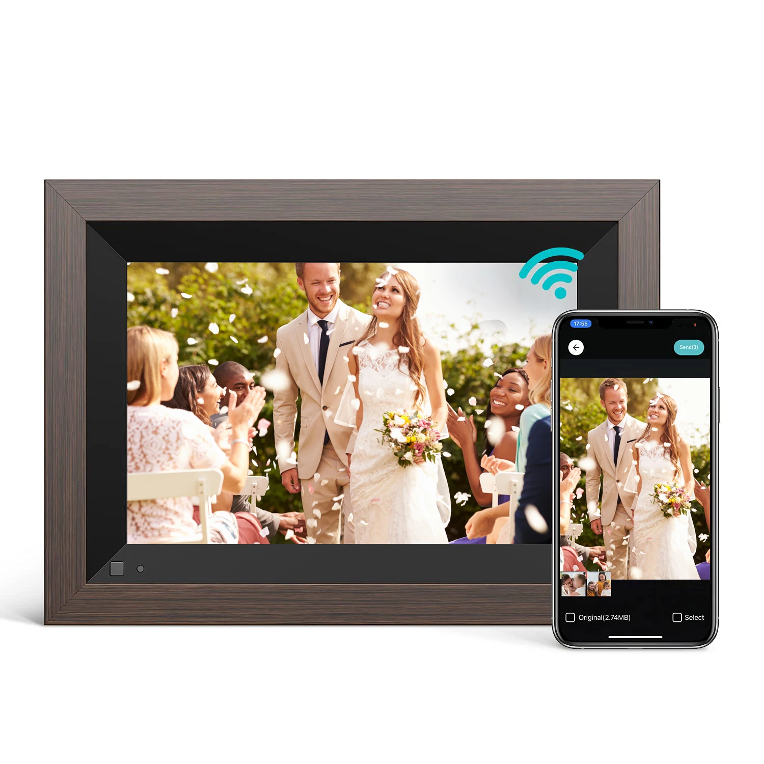 Amazon 10.1'' Touch Screen, 16GB, Easy Setup Motion Sensor, Share Videos and Photos Anywhere and time WiFi Digital Photo Frames
Amazon 10.1'' Touch Screen, 16GB, Easy Setup Motion Sensor, Share Videos and Photos Anywhere and time WiFi Digital Photo Frames
