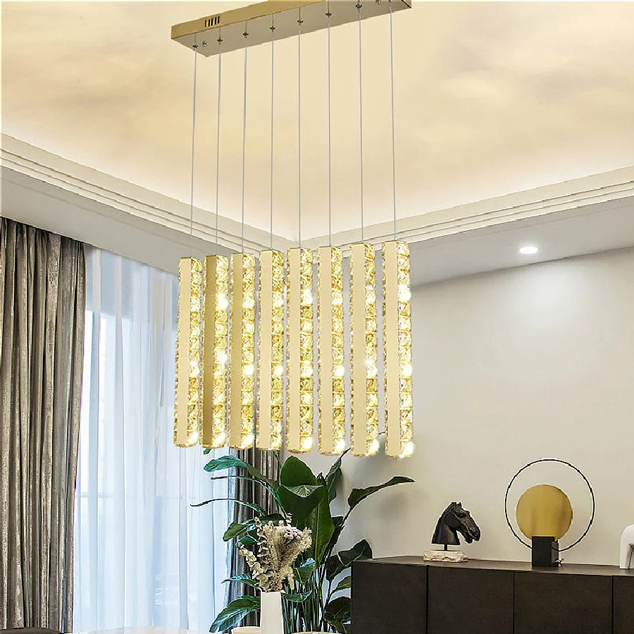 Postmodern Luxury Stainless Steel Gold/Silver Crystal LED Chandelier Nordic Living Room Dining Room Home Hanging Lighting Device
Postmodern Luxury Stainless Steel Gold/Silver Crystal LED Chandelier Nordic Living Room Dining Room Home Hanging Lighting Device