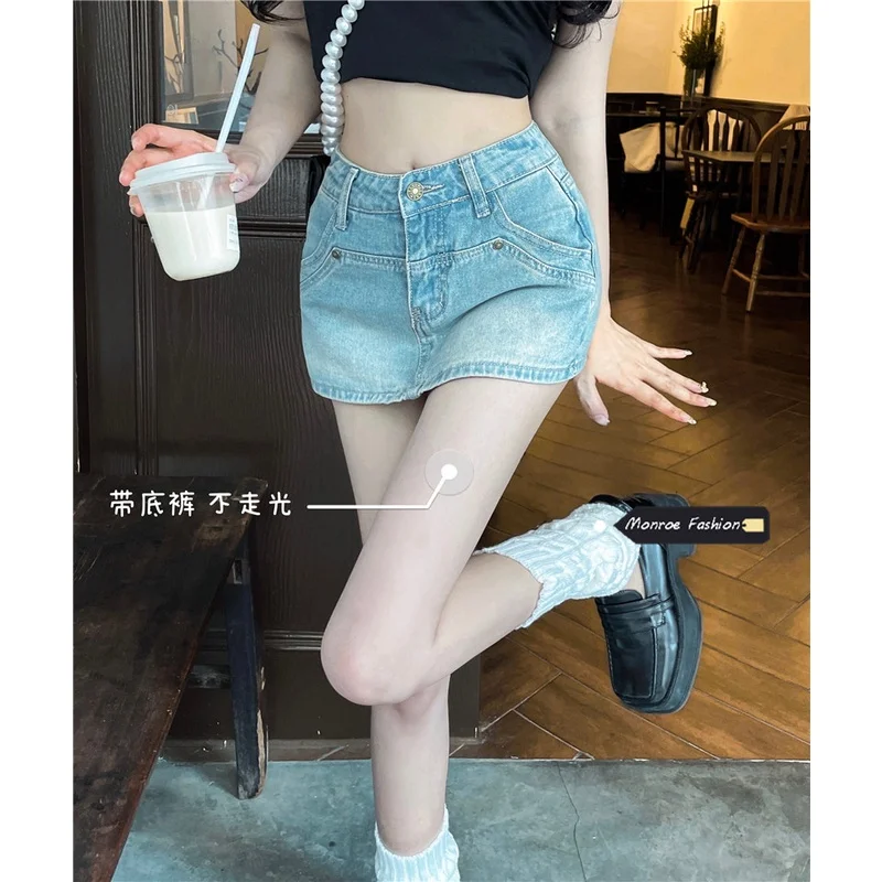 hot girl denim skirt Summer New Fashion High Waist A Line All Match Mini Pretty Skirts With safety lining
hot girl denim skirt Summer New Fashion High Waist A Line All Match Mini Pretty Skirts With safety lining