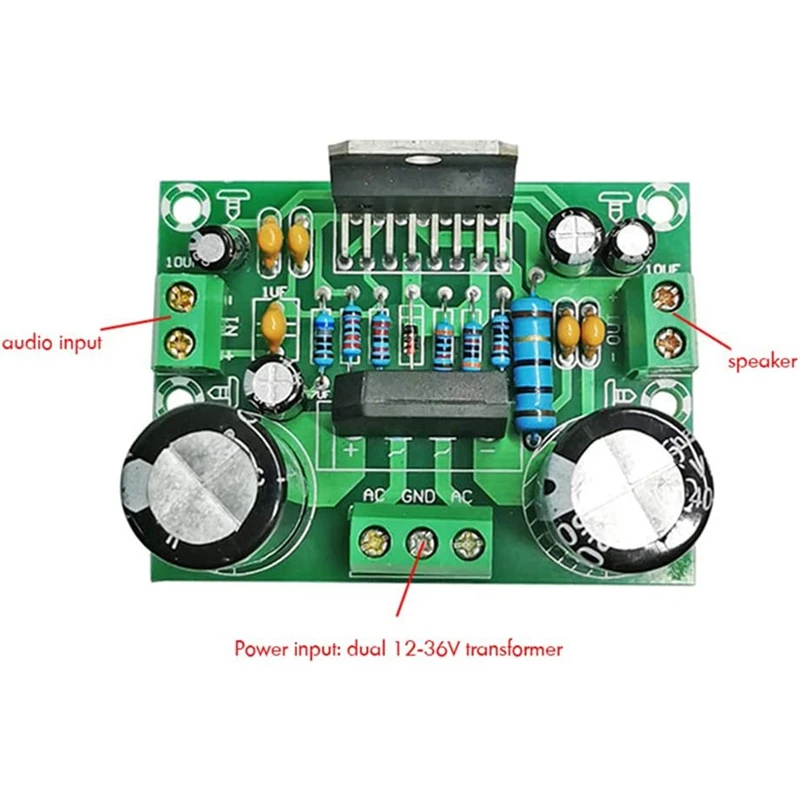 100W Digital Power Amplifier Board TDA7293 High Power Dual 12-32V Single Channel Audio Amplifier Module For DIY Speaker
100W Digital Power Amplifier Board TDA7293 High Power Dual 12-32V Single Channel Audio Amplifier Module For DIY Speaker