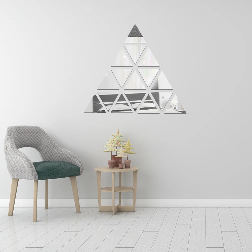 1pc Sticker Triangle Pattern Silver Mirror Surface Acrylic Office Bedroom Household Mural Decal Sticker Decor
1pc Sticker Triangle Pattern Silver Mirror Surface Acrylic Office Bedroom Household Mural Decal Sticker Decor