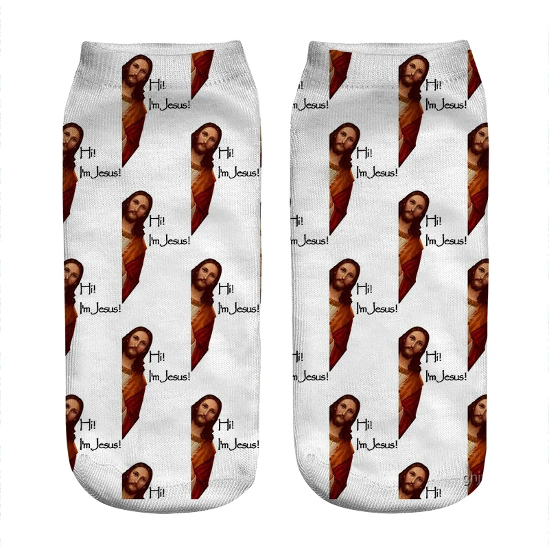 Women's socks kawaii Funny Hi I'm jesus pattern Printed Socks Woman harajuku Happy Funny Novelty cute girl gift Socks for women
Women's socks kawaii Funny Hi I'm jesus pattern Printed Socks Woman harajuku Happy Funny Novelty cute girl gift Socks for women