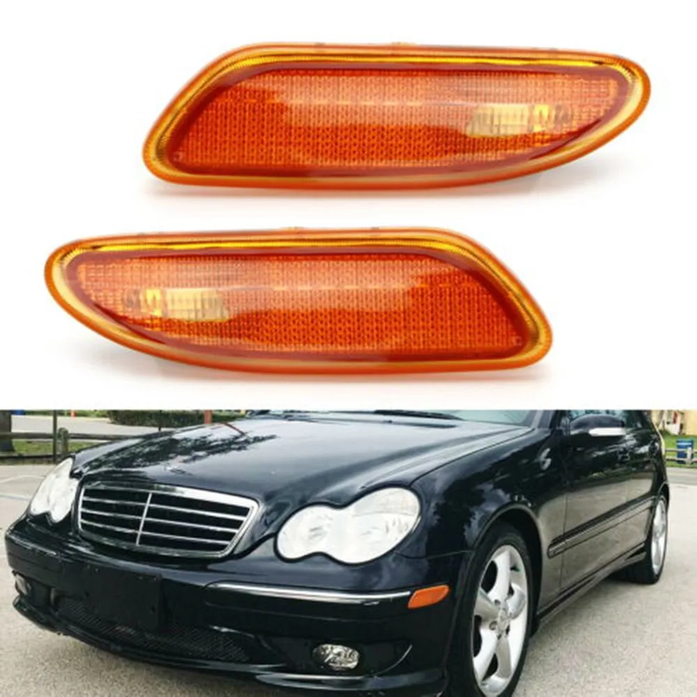 2pcs Car Side Marker Bumper Turn Signal Lights For Mercedes-Benz W203 C-Class 2001-2007 203 820 07 21 Side Marker Lamp
2pcs Car Side Marker Bumper Turn Signal Lights For Mercedes-Benz W203 C-Class 2001-2007 203 820 07 21 Side Marker Lamp