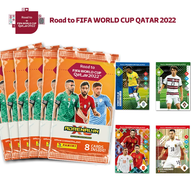 40Pcs PANINI Official ROAD TO FIFA WORLD CUP QATAR 2022 Soccer Stars Cards Football Fans Limited Collection Cards Stickers Toys
40Pcs PANINI Official ROAD TO FIFA WORLD CUP QATAR 2022 Soccer Stars Cards Football Fans Limited Collection Cards Stickers Toys