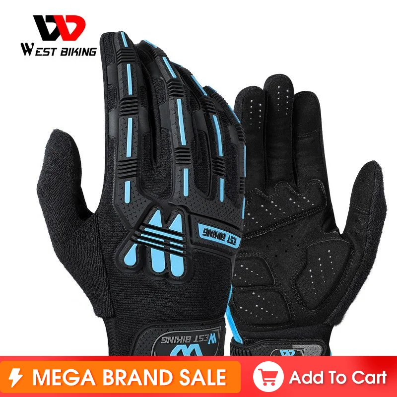 WEST BIKING Shockproof Sports Gloves Full Finger Touch Screen Windproof Gloves Motorcycle MTB Bicycle Cycling Gloves Men Woman
WEST BIKING Shockproof Sports Gloves Full Finger Touch Screen Windproof Gloves Motorcycle MTB Bicycle Cycling Gloves Men Woman